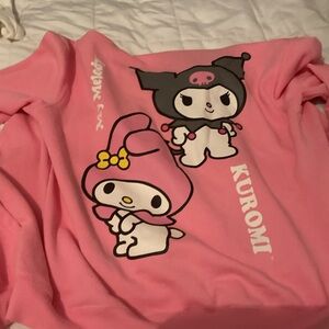 Sanrio Pink Kuromi and My Melody Sweatshirt